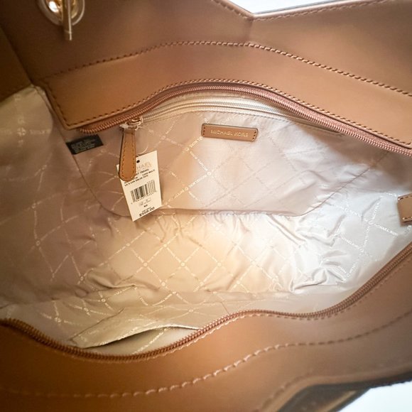 Michael Kors Jet Set Travel LG Chain Color-Block Tote Shoulder Bag Luggage Multi - Picture 8 of 12